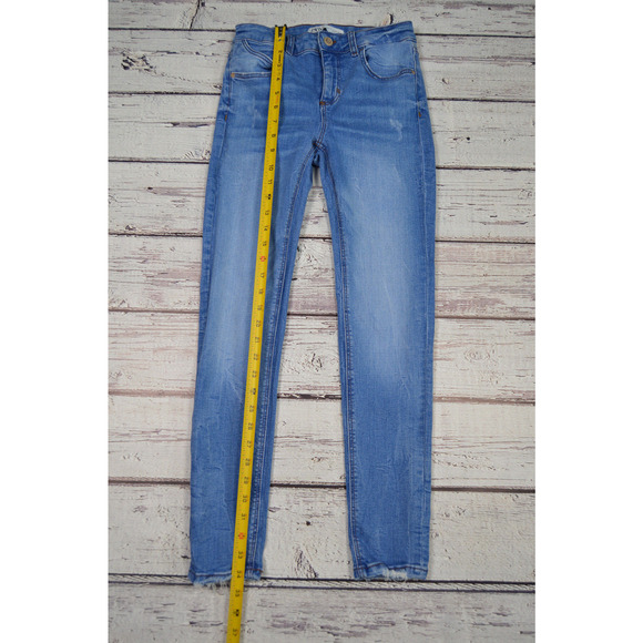 Zara Skinny Blue Jeans Women Juniors Teens Size 4 Pre-Owned - Picture 4 of 12
